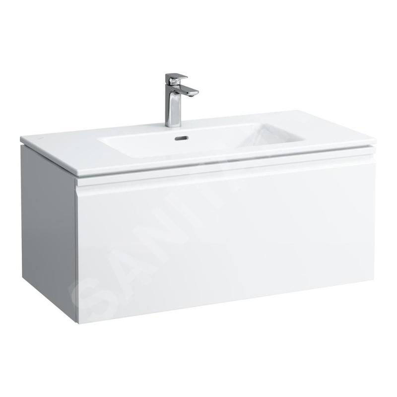 Laufen Pro S - Meuble avec lavabo, 1000x500x460 mm, 1 tiroirs, blanc brillant H8609664751041 Laufen Pro S - Meuble avec lavabo, 1000x500x460 mm, 1 tiroirs, blanc brillant H8609664751041