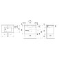 Laufen Pro S - Meuble avec lavabo, 800x610x500 mm, 2 tiroirs, orme clair H8649612621041 Laufen Pro S - Meuble avec lavabo, 800x610x500 mm, 2 tiroirs, orme clair H8649612621041