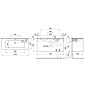 Laufen Pro S - Meuble avec lavabo, 1200x500x610 mm, 2 tiroirs, orme clair H8649632621041 Laufen Pro S - Meuble avec lavabo, 1200x500x610 mm, 2 tiroirs, orme clair H8649632621041