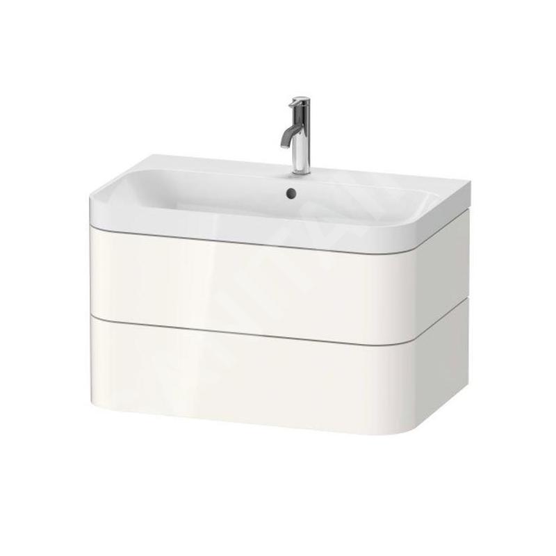 Duravit Happy D.2 Plus - Meuble avec lavabo 480x775x490 mm, 2 tiroirs, blanc brillant HP4347O2222