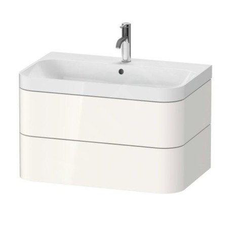 Duravit Happy D.2 Plus - Meuble avec lavabo 480x775x490 mm, 2 tiroirs, blanc brillant HP4347O2222