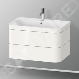 Duravit Happy D.2 Plus - Meuble avec lavabo 480x775x490 mm, 2 tiroirs, blanc brillant HP4637O2222