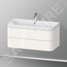 Duravit Happy D.2 Plus - Meuble avec lavabo 480x975x490 mm, 2 tiroirs, blanc brillant HP4348O2222