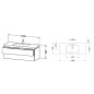 Duravit L-Cube - Meuble avec lavabo 500x1200x480 mm, 2 tiroirs, blanc mat LC6929N1818 Duravit L-Cube - Meuble avec lavabo 500x1200x480 mm, 2 tiroirs, blanc mat LC6929N1818