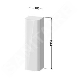 Duravit Happy D.2 Plus - Armoire haute 1336x400x360 mm, charnières à gauche, blanc brillant HP1261L2222