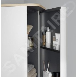 Duravit Happy D.2 Plus - Armoire haute 1336x400x360 mm, charnières à droite, blanc brillant HP1261R2222
