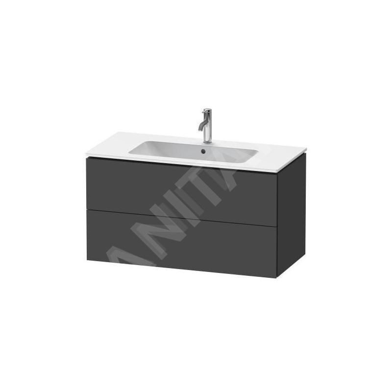 Duravit L-Cube - Meuble sous lavabo 550x1020x481 mm, 2 tiroirs, graphite mat LC624204949 Duravit L-Cube - Meuble sous lavabo 550x1020x481 mm, 2 tiroirs, graphite mat LC624204949