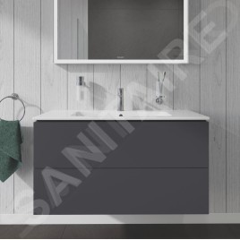 Duravit L-Cube - Meuble sous lavabo 550x1020x481 mm, 2 tiroirs, graphite mat LC624204949