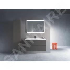 Duravit L-Cube - Meuble sous lavabo 550x1020x481 mm, 2 tiroirs, graphite mat LC624204949