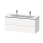 Duravit L-Cube - Meuble sous lavabo 550x1220x481 mm, 2 tiroirs, blanc mat LC630901818 Duravit L-Cube - Meuble sous lavabo 550x1220x481 mm, 2 tiroirs, blanc mat LC630901818