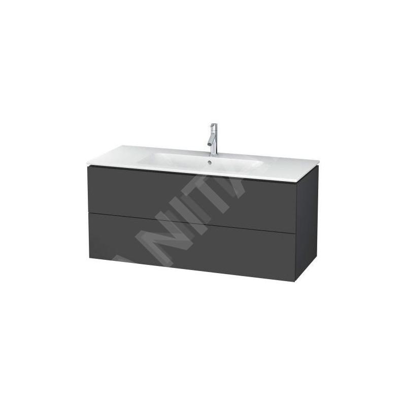 Duravit L-Cube - Meuble sous lavabo 550x1220x481 mm, 2 tiroirs, graphite mat LC624304949 Duravit L-Cube - Meuble sous lavabo 550x1220x481 mm, 2 tiroirs, graphite mat LC624304949