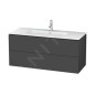 Duravit L-Cube - Meuble sous lavabo 550x1220x481 mm, 2 tiroirs, graphite mat LC624304949 Duravit L-Cube - Meuble sous lavabo 550x1220x481 mm, 2 tiroirs, graphite mat LC624304949