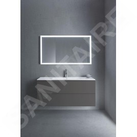 Duravit L-Cube - Meuble sous lavabo 550x1220x481 mm, 2 tiroirs, graphite mat LC624304949