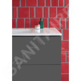 Duravit L-Cube - Meuble sous lavabo 550x1220x481 mm, 2 tiroirs, graphite mat LC624304949