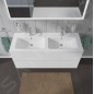 Duravit L-Cube - Meuble sous lavabo 550x1290x481 mm, 2 tiroirs, blanc mat LC625801818 Duravit L-Cube - Meuble sous lavabo 550x1290x481 mm, 2 tiroirs, blanc mat LC625801818