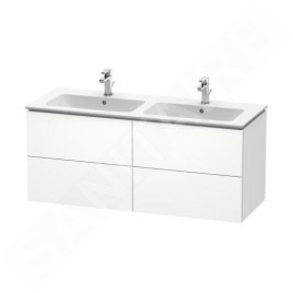Duravit L-Cube - Meuble sous lavabo 550x1290x481 mm, 4 tiroirs, blanc mat LC625901818