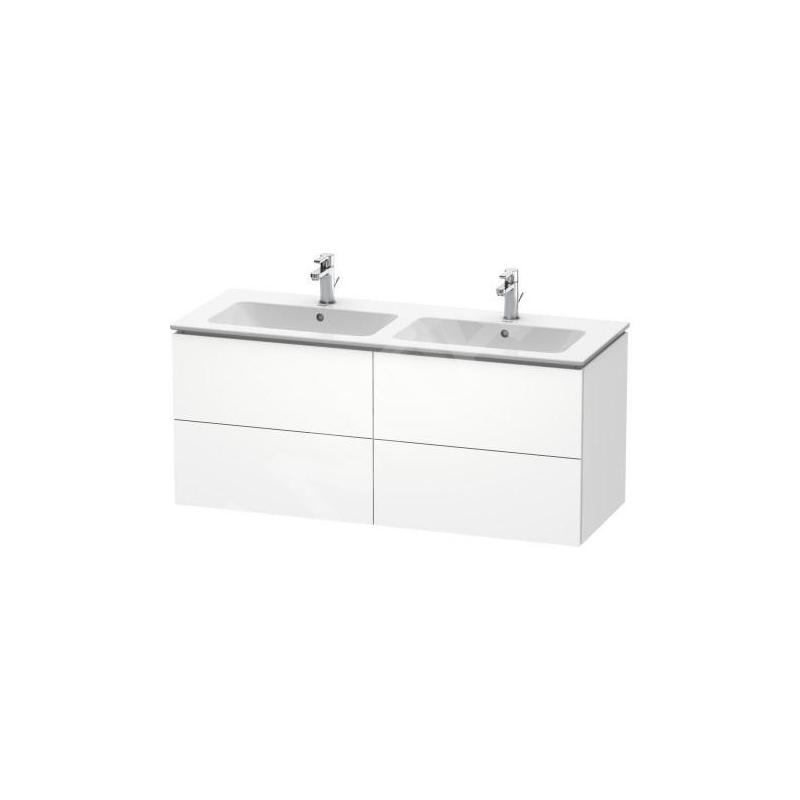 Duravit L-Cube - Meuble sous lavabo 550x1290x481 mm, 4 tiroirs, blanc mat LC625901818