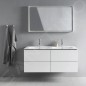 Duravit L-Cube - Meuble sous lavabo 550x1290x481 mm, 4 tiroirs, blanc mat LC625901818