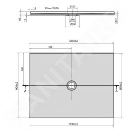 Polysan Receveurs de douche - Receveur de douche Mirai 1200x900 mm, gauche, marbre coulé, blanc 73179