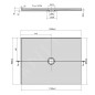 Polysan Receveurs de douche - Receveur de douche Mirai 1200x900 mm, gauche, marbre coulé, blanc 73179 Polysan Receveurs de douche - Receveur de douche Mirai 1200x900 mm, gauche, marbre coulé, blanc 73179