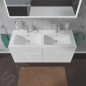Duravit L-Cube - Meuble sous lavabo 550x1290x481 mm, 4 tiroirs, blanc mat LC625901818