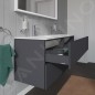 Duravit L-Cube - Meuble sous lavabo 550x1290x481 mm, 4 tiroirs, graphite mat LC625904949