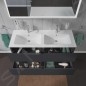 Duravit L-Cube - Meuble sous lavabo 550x1290x481 mm, 4 tiroirs, graphite mat LC625904949