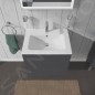 Duravit L-Cube - Meuble sous lavabo 550x620x481 mm, 2 tiroirs, graphite mat LC624004949 Duravit L-Cube - Meuble sous lavabo 550x620x481 mm, 2 tiroirs, graphite mat LC624004949