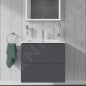 Duravit L-Cube - Meuble sous lavabo 550x620x481 mm, 2 tiroirs, graphite mat LC624004949 Duravit L-Cube - Meuble sous lavabo 550x620x481 mm, 2 tiroirs, graphite mat LC624004949