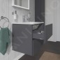 Duravit L-Cube - Meuble sous lavabo 550x620x481 mm, 2 tiroirs, graphite mat LC624004949 Duravit L-Cube - Meuble sous lavabo 550x620x481 mm, 2 tiroirs, graphite mat LC624004949