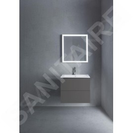 Duravit L-Cube - Meuble sous lavabo 550x620x481 mm, 2 tiroirs, graphite mat LC624004949