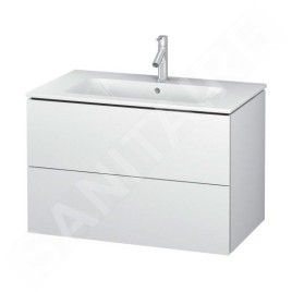 Duravit L-Cube - Meuble sous lavabo 550x820x481 mm, 2 tiroirs, blanc mat LC624101818