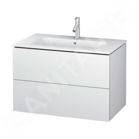 Duravit L-Cube - Meuble sous lavabo 550x820x481 mm, 2 tiroirs, blanc mat LC624101818