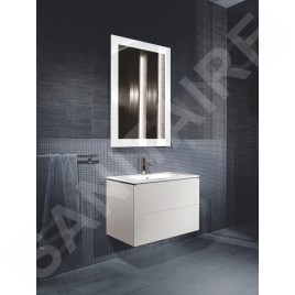 Duravit L-Cube - Meuble sous lavabo 550x820x481 mm, 2 tiroirs, blanc mat LC624101818