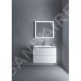 Duravit L-Cube - Meuble sous lavabo 550x820x481 mm, 2 tiroirs, blanc mat LC624101818