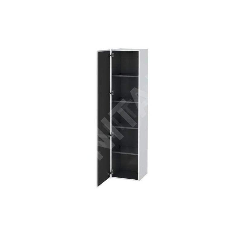 Duravit L-Cube - Armoire haute 1760x400x363 mm, charnière à gauche, blanc mat LC1180L1818