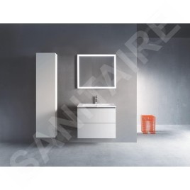 Duravit L-Cube - Armoire haute 1760x400x363 mm, charnière à gauche, blanc mat LC1180L1818