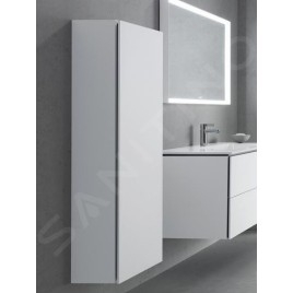 Duravit L-Cube - Armoire haute 1760x400x363 mm, charnières à droite, blanc mat LC1180R1818