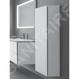 Duravit L-Cube - Armoire haute 1760x500x363 mm, charnières à droite, blanc mat LC1181R1818