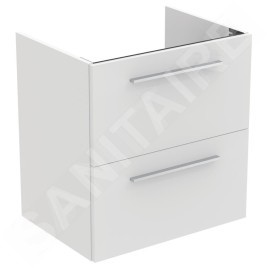 Ideal Standard i.Life A - Meuble sous lavabo, 600x440x630 mm, 2 tiroirs, blanc mat T5255DU