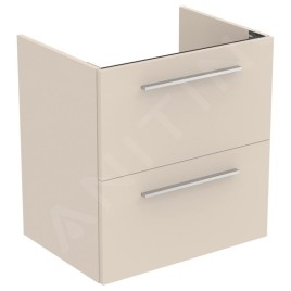 Ideal Standard i.Life A - Meuble sous lavabo, 600x440x630 mm, 2 tiroirs, sable mat T5255NF