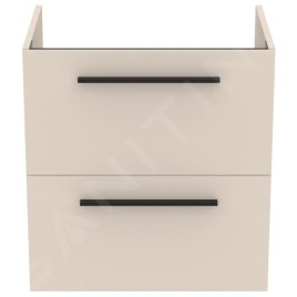 Ideal Standard i.Life A - Meuble sous lavabo, 600x440x630 mm, 2 tiroirs, sable mat T5255NF