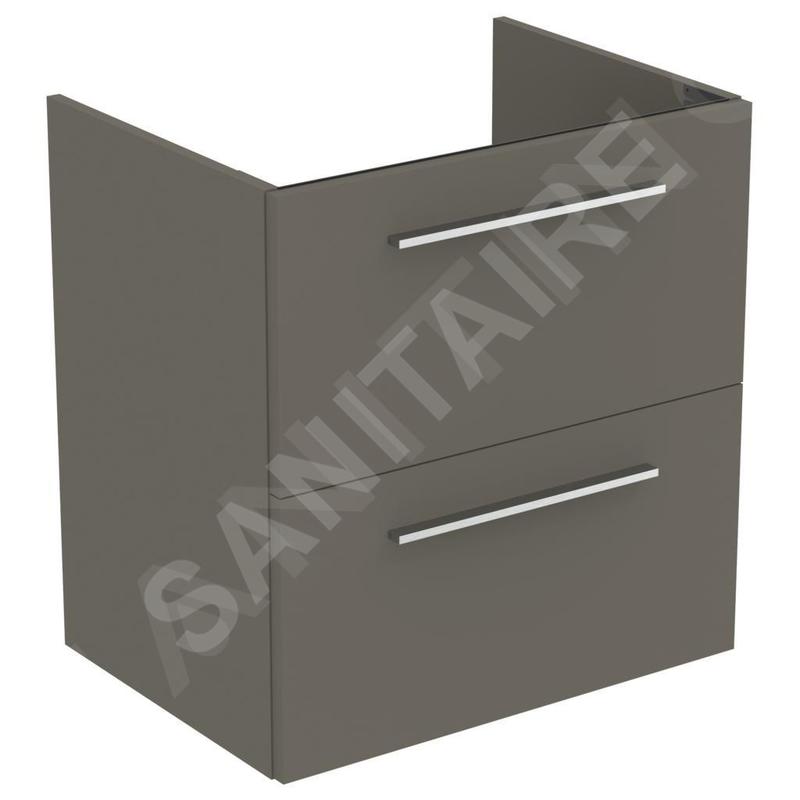 Ideal Standard i.Life A - Meuble sous lavabo, 600x440x630 mm, 2 tiroirs, quartz gris mat T5255NG Ideal Standard i.Life A - Meuble sous lavabo, 600x440x630 mm, 2 tiroirs, quartz gris mat T5255NG