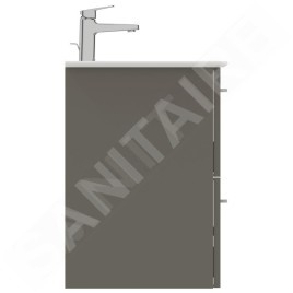Ideal Standard i.Life A - Meuble sous lavabo, 600x440x630 mm, 2 tiroirs, quartz gris mat T5255NG