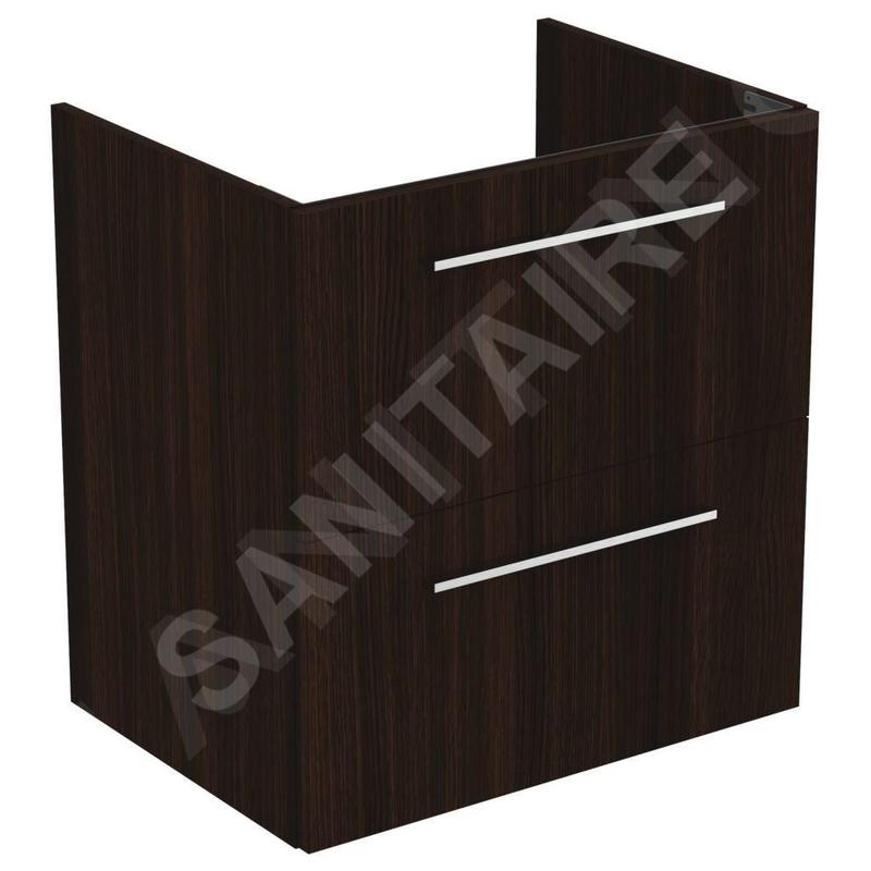 Ideal Standard i.Life A - Meuble sous lavabo, 600x440x630 mm, 2 tiroirs, chêne à café T5255NW Ideal Standard i.Life A - Meuble sous lavabo, 600x440x630 mm, 2 tiroirs, chêne à café T5255NW