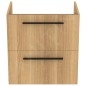Ideal Standard i.Life A - Meuble sous lavabo, 600x440x630 mm, 2 tiroirs, chêne T5255NX Ideal Standard i.Life A - Meuble sous lavabo, 600x440x630 mm, 2 tiroirs, chêne T5255NX