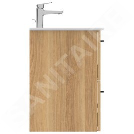 Ideal Standard i.Life A - Meuble sous lavabo, 600x440x630 mm, 2 tiroirs, chêne T5255NX