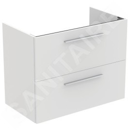 Ideal Standard i.Life A - Meuble sous lavabo, 800x440x630 mm, 2 tiroirs, blanc mat T5256DU