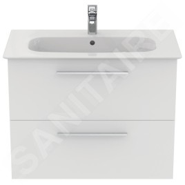 Ideal Standard i.Life A - Meuble sous lavabo, 800x440x630 mm, 2 tiroirs, blanc mat T5256DU