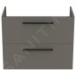 Ideal Standard i.Life A - Meuble sous lavabo, 800x440x630 mm, 2 tiroirs, quartz gris mat T5256NG Ideal Standard i.Life A - Meuble sous lavabo, 800x440x630 mm, 2 tiroirs, quartz gris mat T5256NG